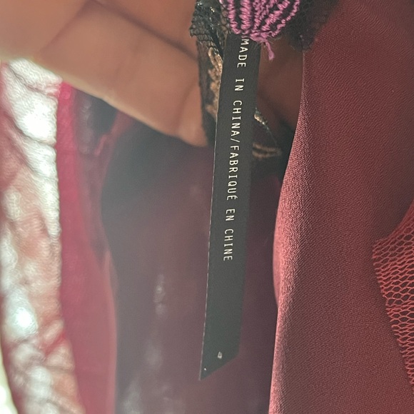 Wine-Colored 1920’s Style Free People Dress - Picture 7 of 10